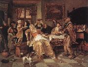 Jan Steen The Bean Feast oil painting artist